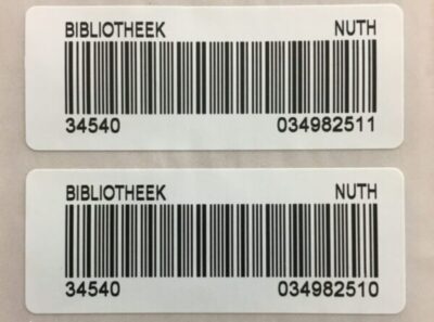 barcode labels bibliotheek